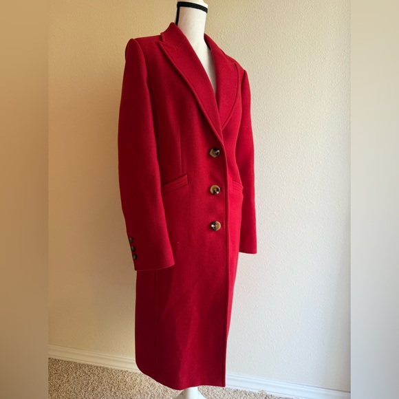 BODEN RED WOOL BLEND COAT | sz US 14 | LIKE NEW - Picture 6 of 16